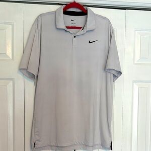 Nike Men's Light Gray Polo Shirt